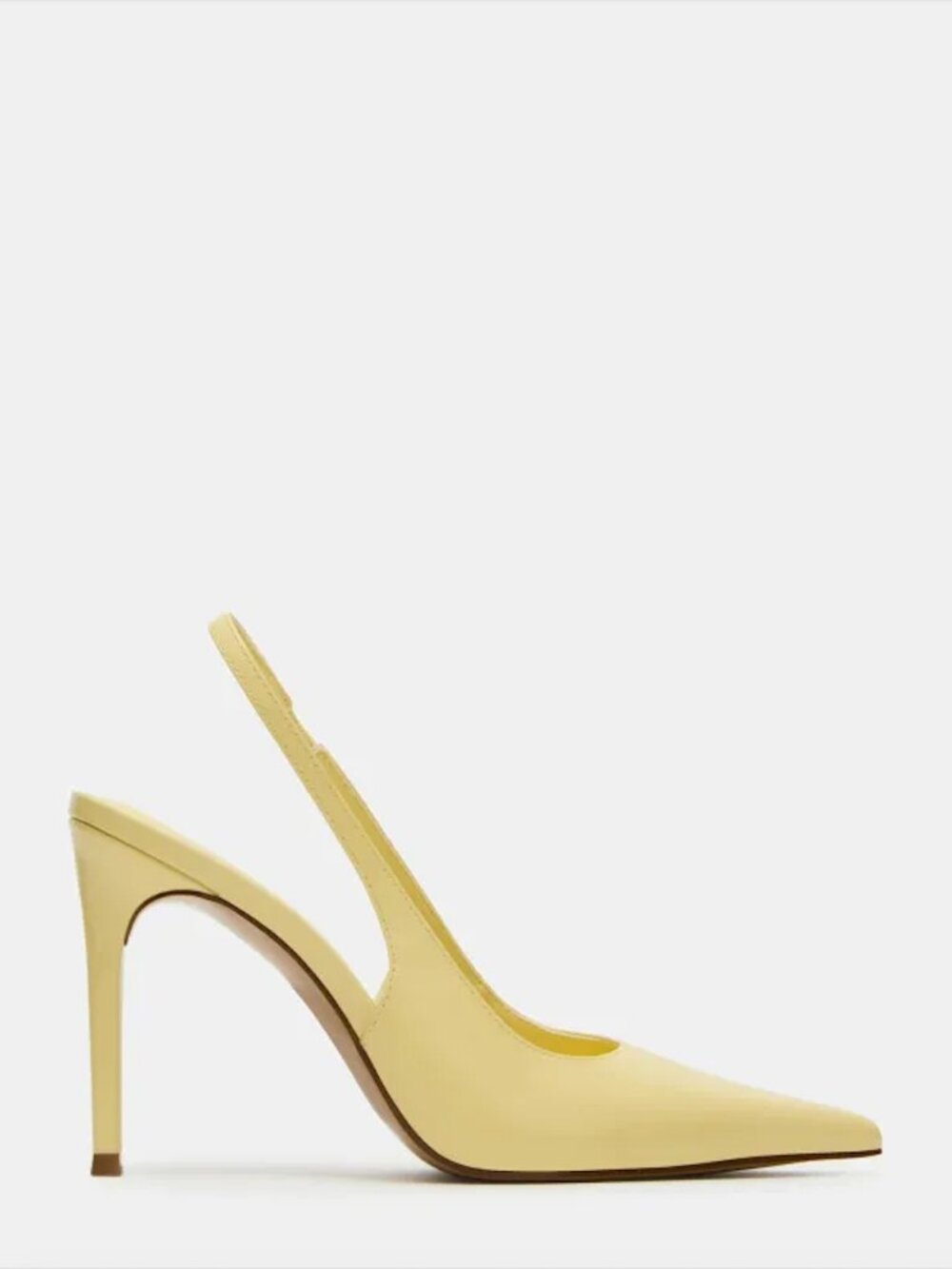 Steve Madden Women's Reyes Slingback Stiletto Pumps - Butter Yellow - Size 9